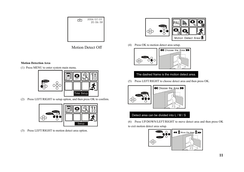Motion detect off | Q-See QSW1001R User Manual | Page 11 / 20