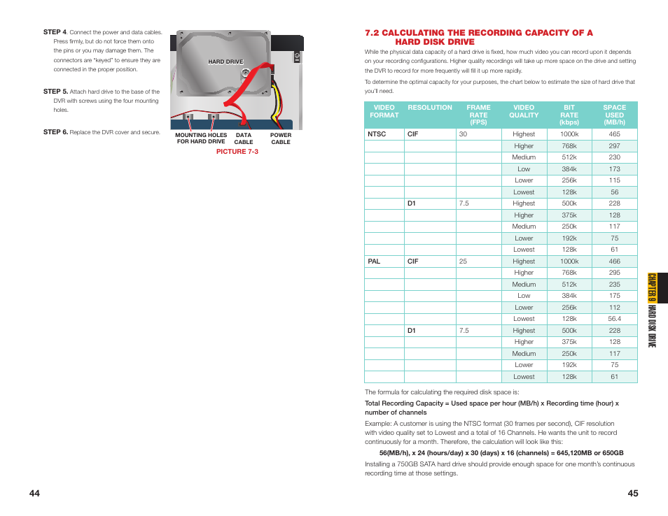 Chapter 9 hard disk drive | Q-See QT454  EN User Manual | Page 23 / 27