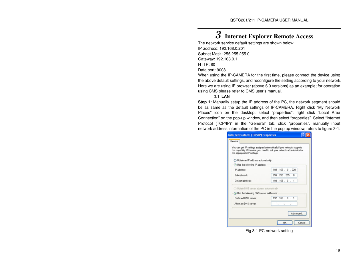 Internet explorer remote access | Q-See QSTC201 User Manual | Page 18 / 70