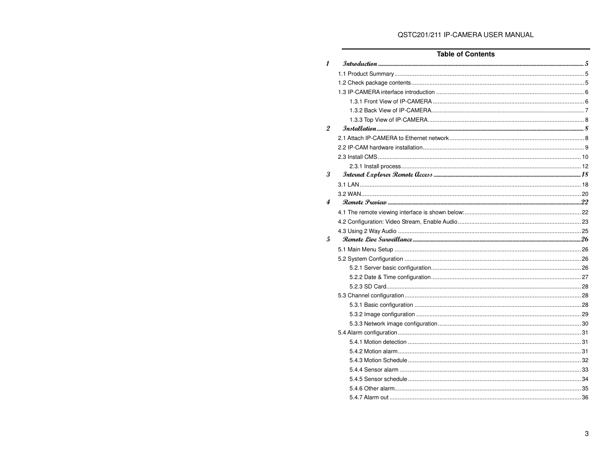 Q-See QSTC201 User Manual | Page 3 / 70