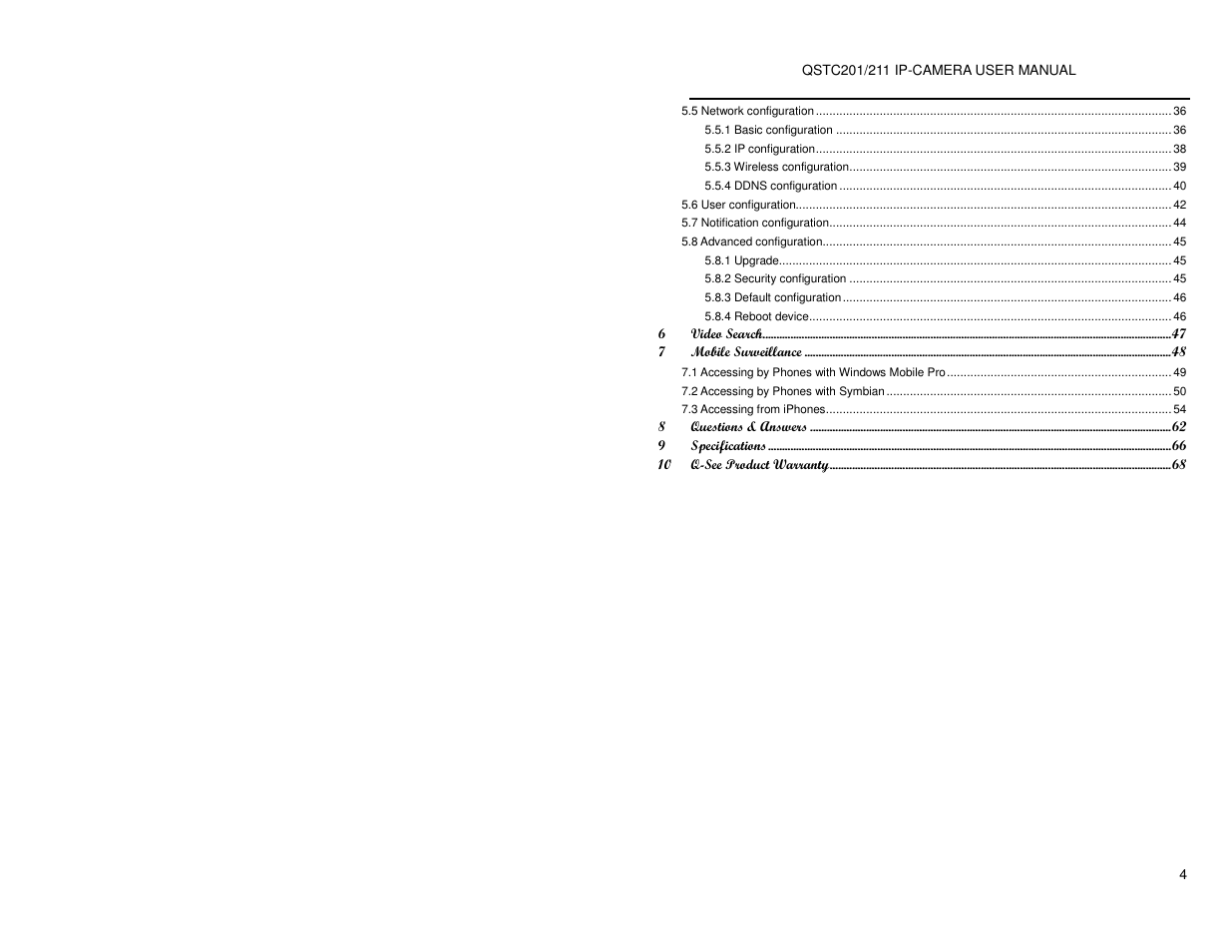 Q-See QSTC201 User Manual | Page 4 / 70