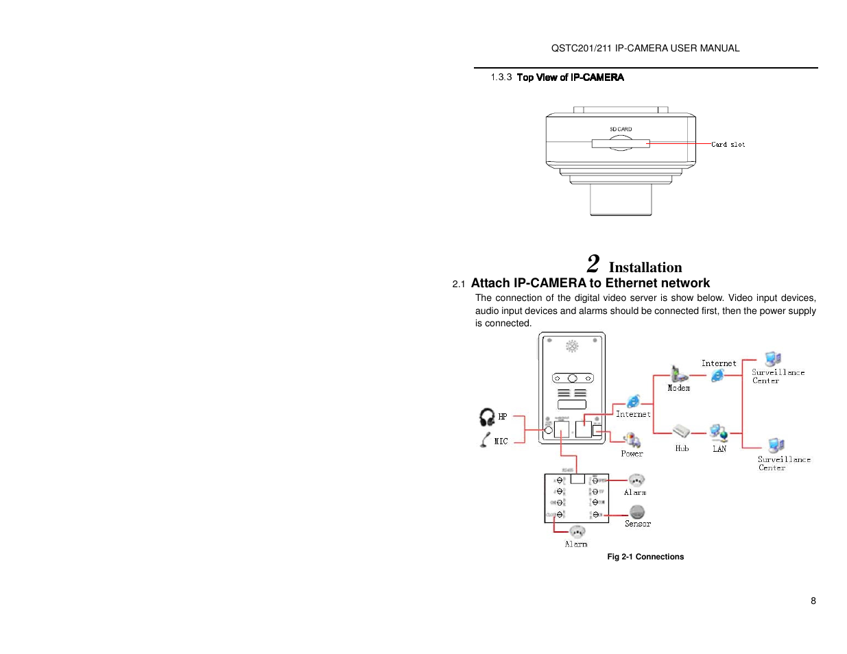 Installation | Q-See QSTC201 User Manual | Page 8 / 70