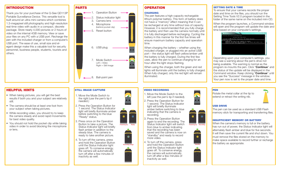 Q-See QD113P User Manual | 2 pages