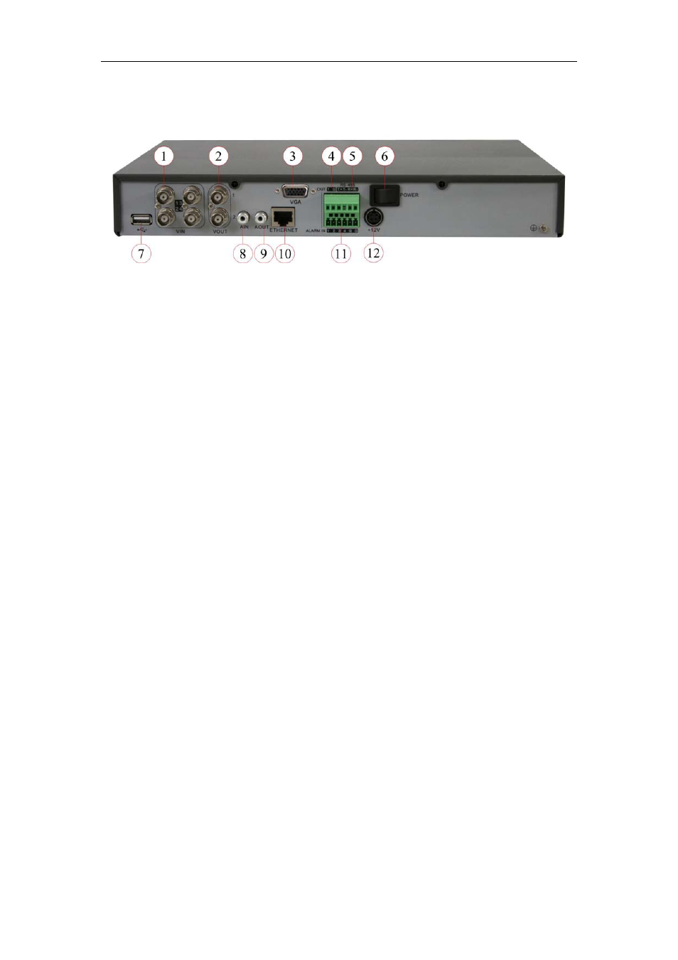 3 rear panel description | Q-See QSC26404 User Manual | Page 8 / 89