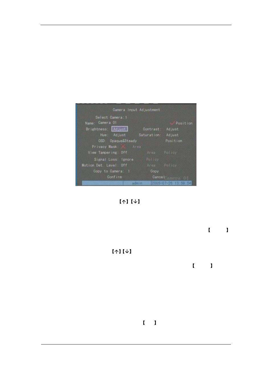6video parameters setup, 6 video parameters setup | Q-See QSF2648016 User Manual | Page 59 / 121