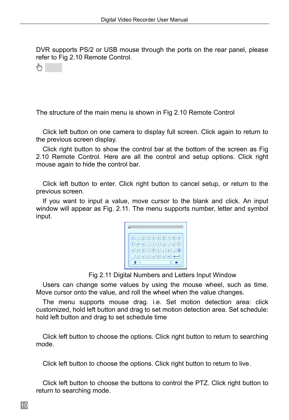 Controlling with mouse, Connect mouse, Using a mouse | 5 controlling with mouse, 1 connect mouse, 2 using a mouse | Q-See QSTD2408 User Manual | Page 14 / 76