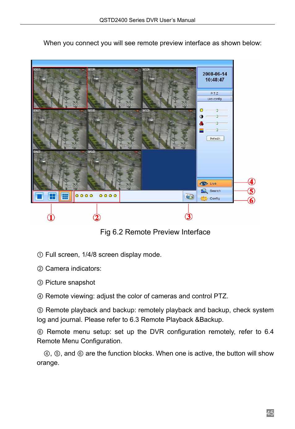 Remote preview, 2 remote preview | Q-See QSTD2408 User Manual | Page 49 / 76