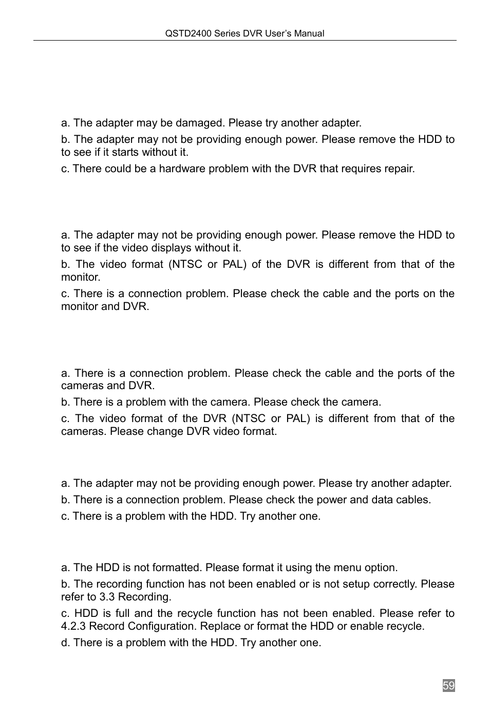 Appendix a | Q-See QSTD2408 User Manual | Page 63 / 76
