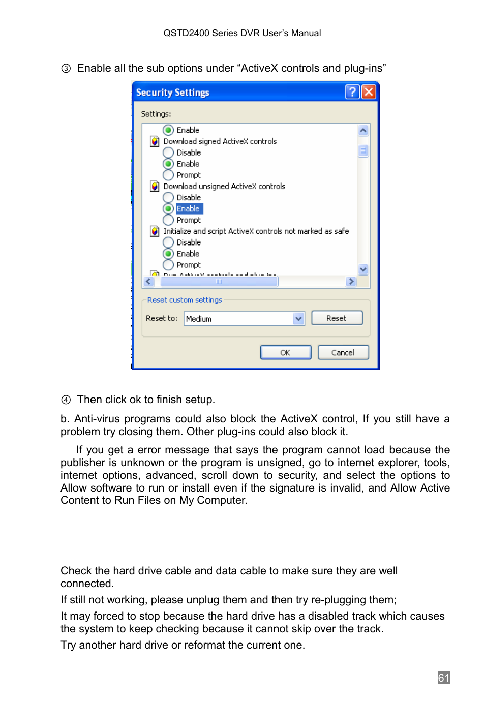 Q-See QSTD2408 User Manual | Page 65 / 76