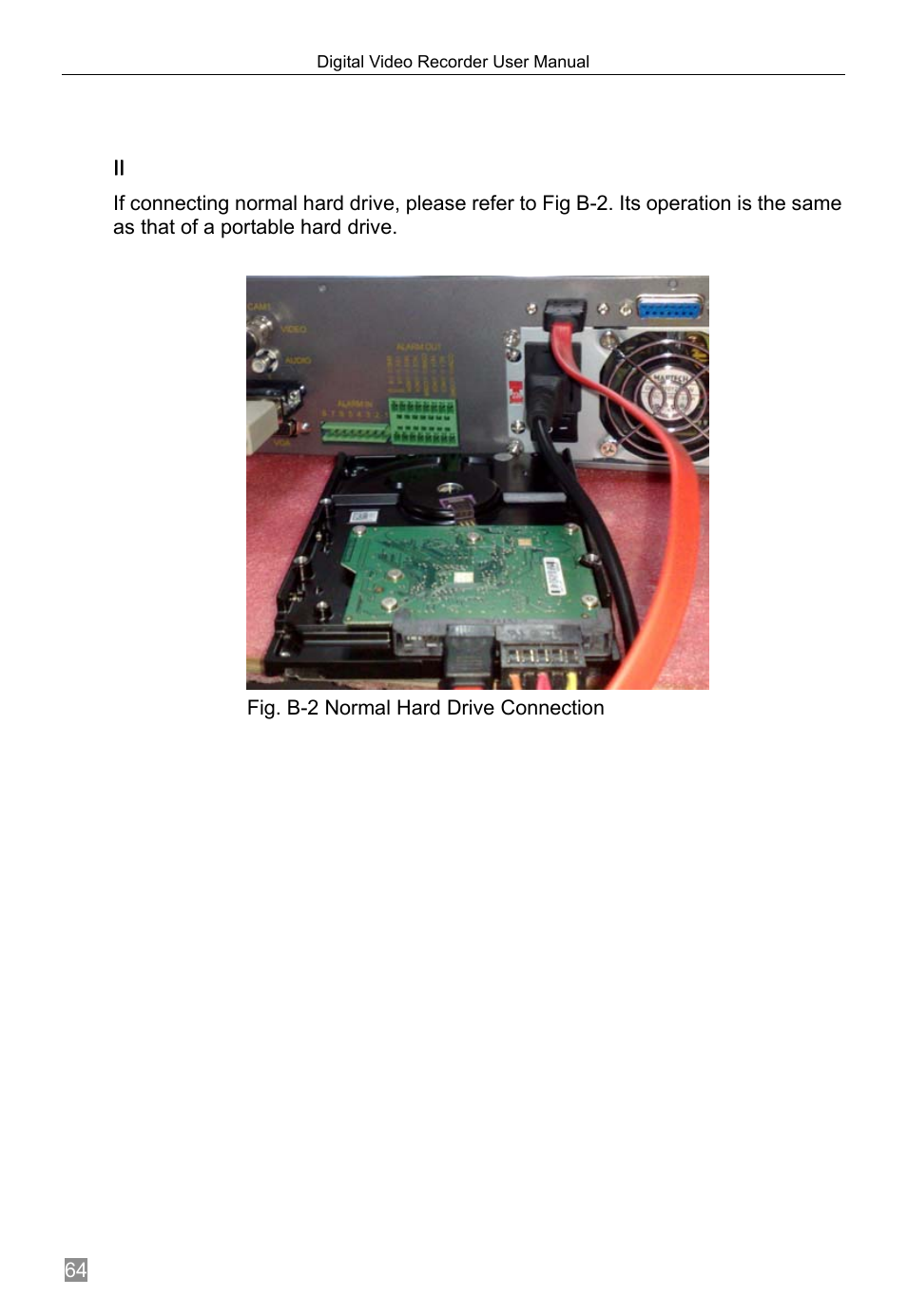 Connection of normal e-sata hard drive | Q-See QSTD2408 User Manual | Page 68 / 76