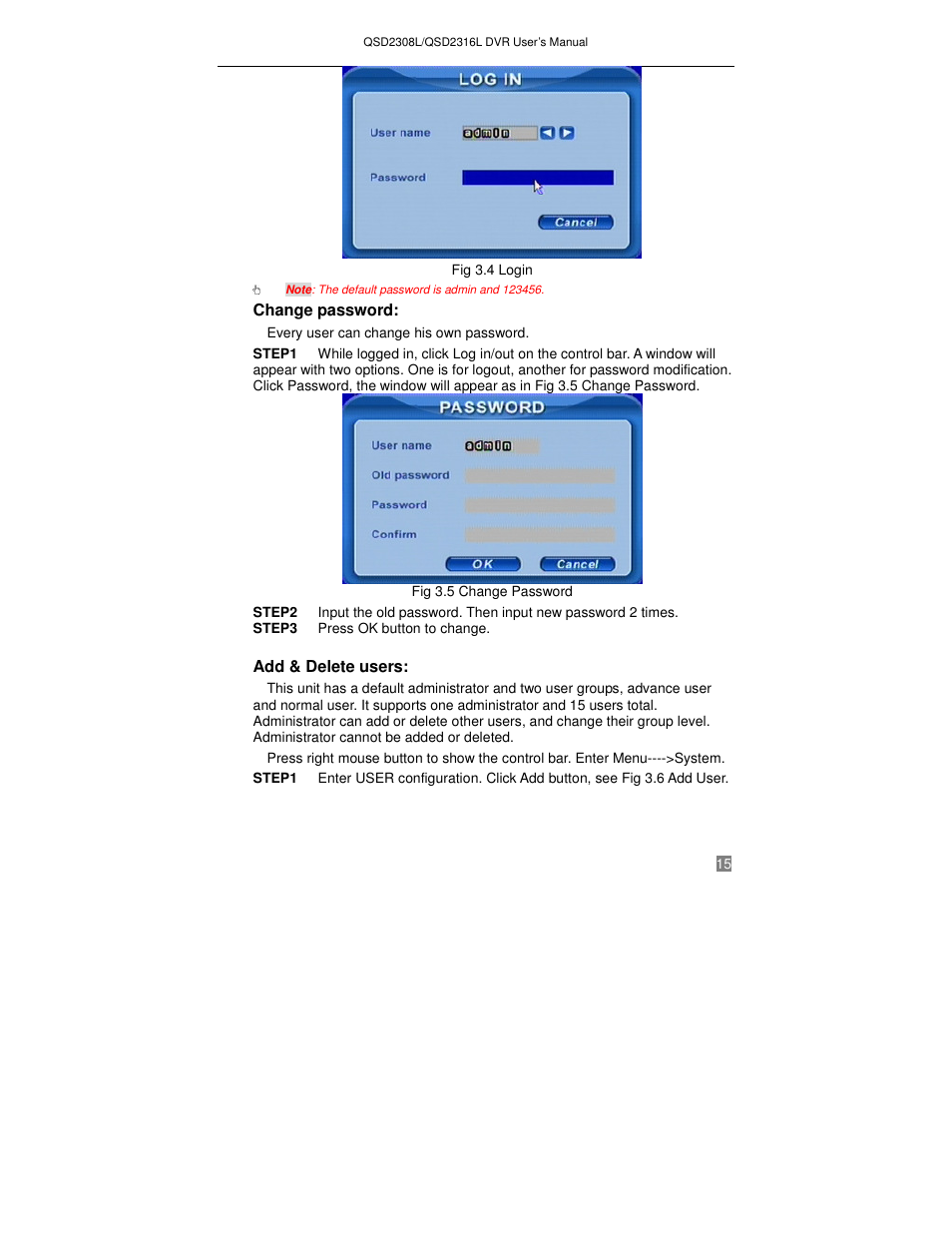 Q-See QSD2316L User Manual | Page 19 / 80