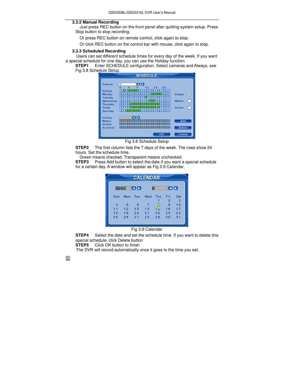 Q-See QSD2316L User Manual | Page 22 / 80
