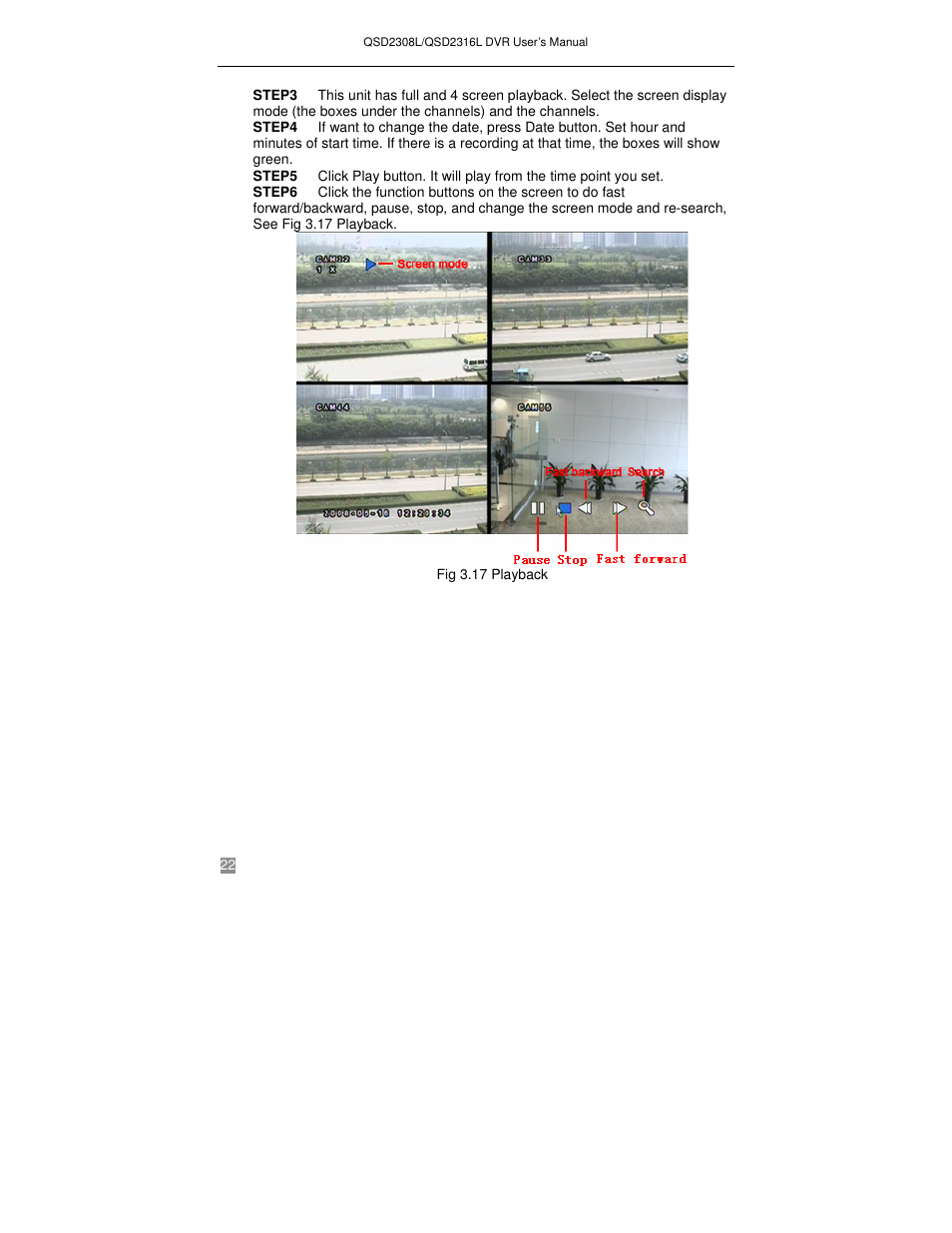 Q-See QSD2316L User Manual | Page 26 / 80