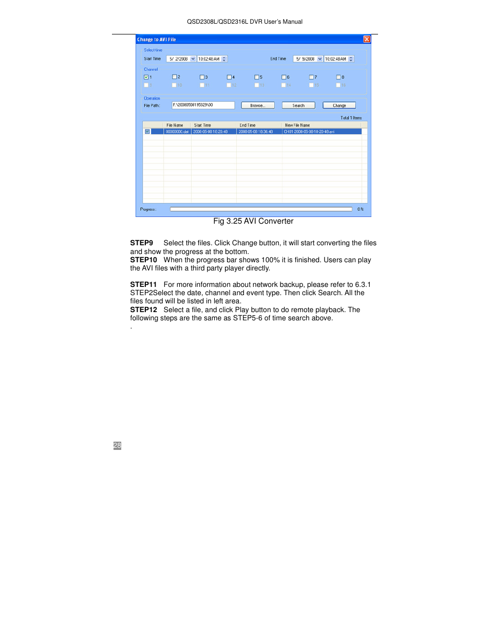 Q-See QSD2316L User Manual | Page 32 / 80