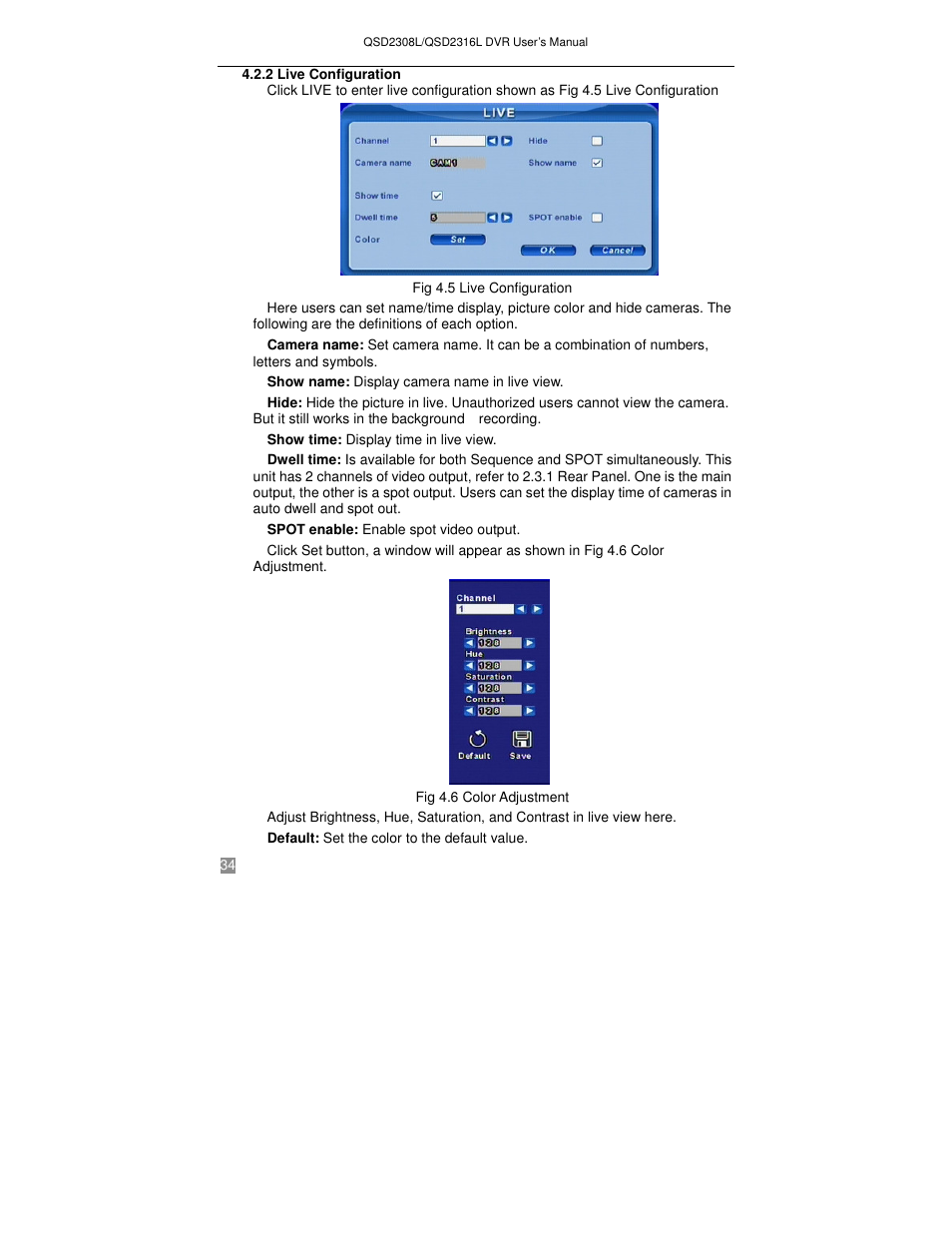 Q-See QSD2316L User Manual | Page 38 / 80