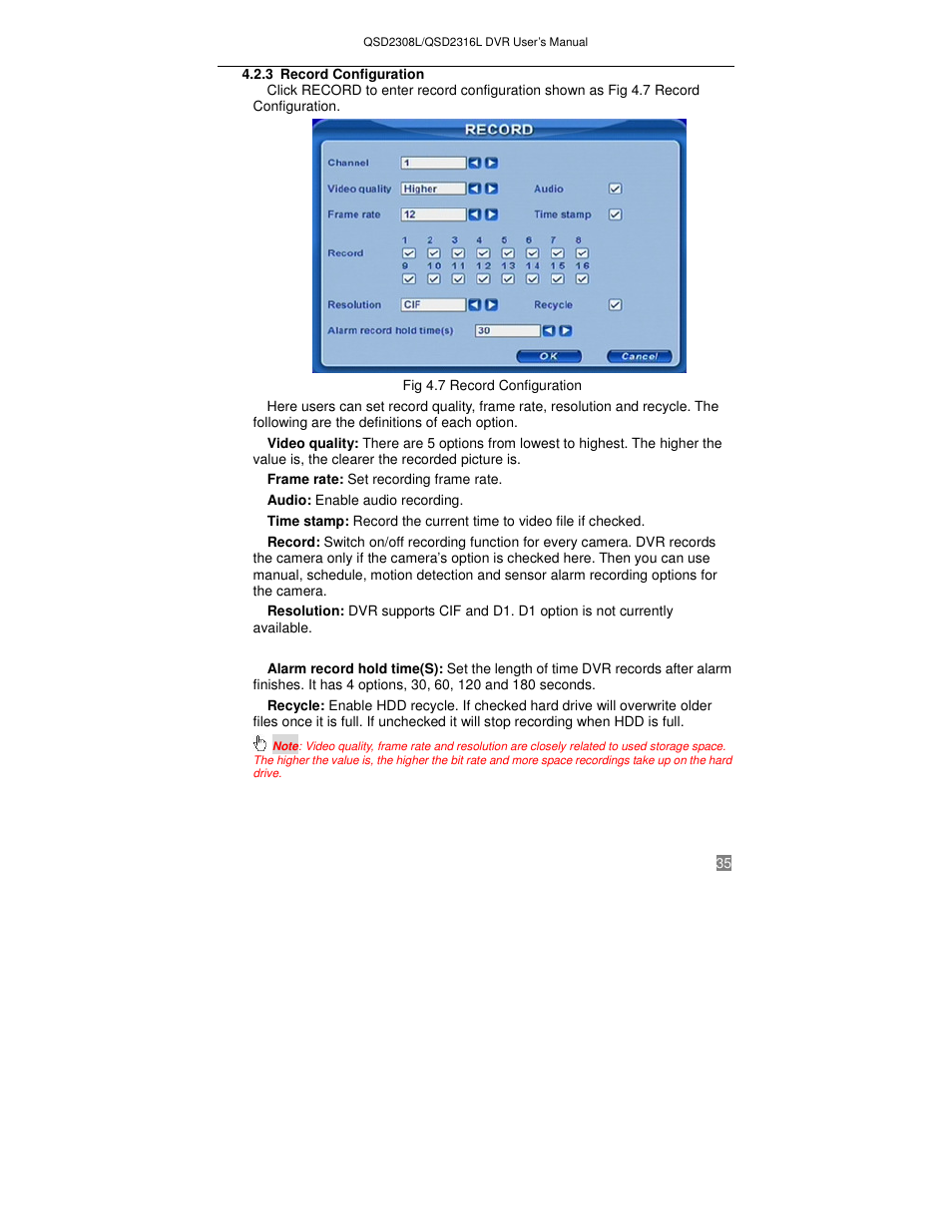 Q-See QSD2316L User Manual | Page 39 / 80