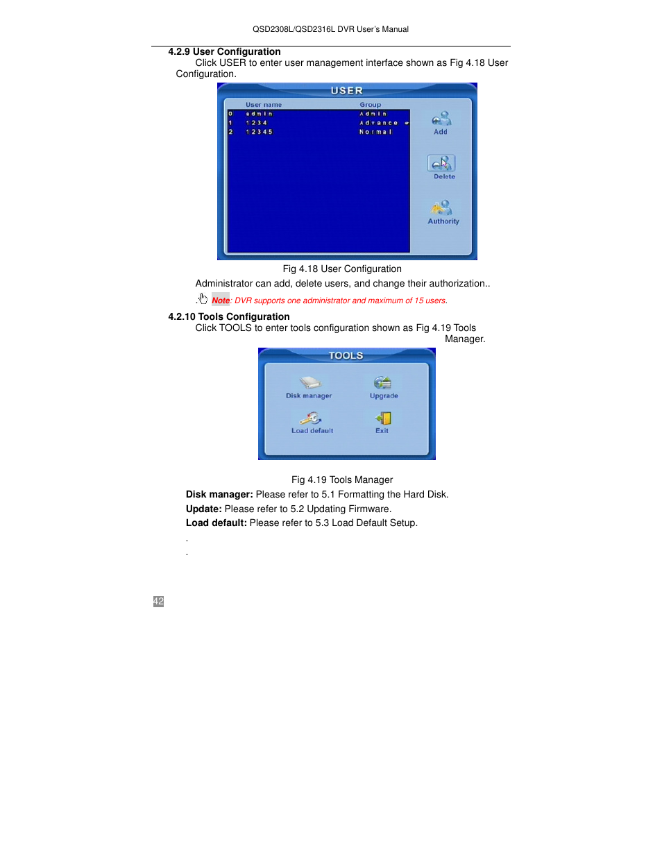 Q-See QSD2316L User Manual | Page 46 / 80