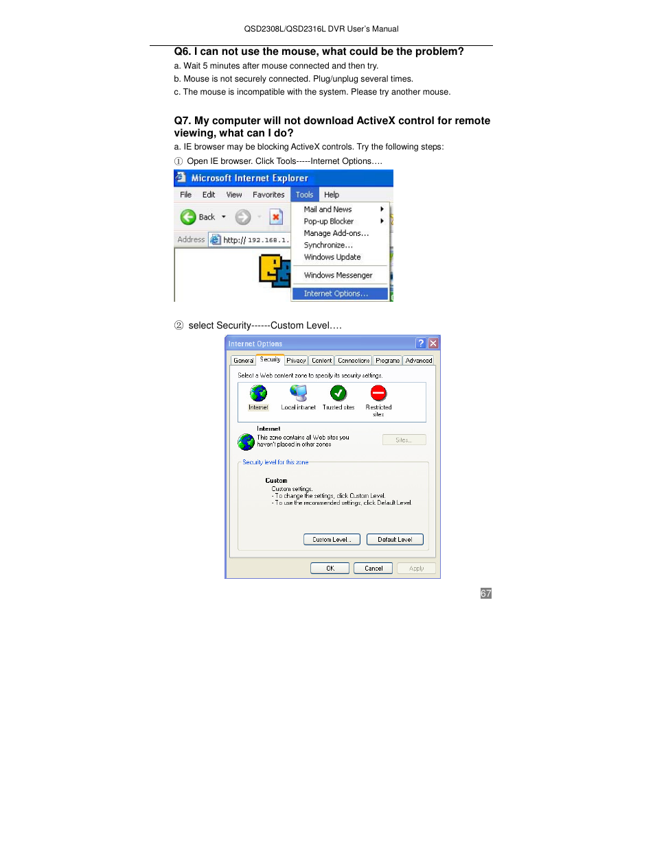 Q-See QSD2316L User Manual | Page 71 / 80