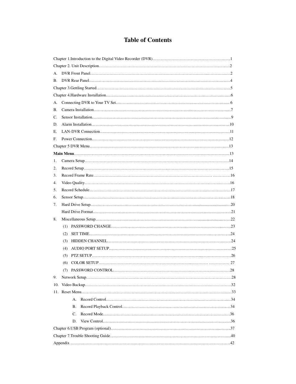 Q-See QSD6204 User Manual | Page 2 / 48