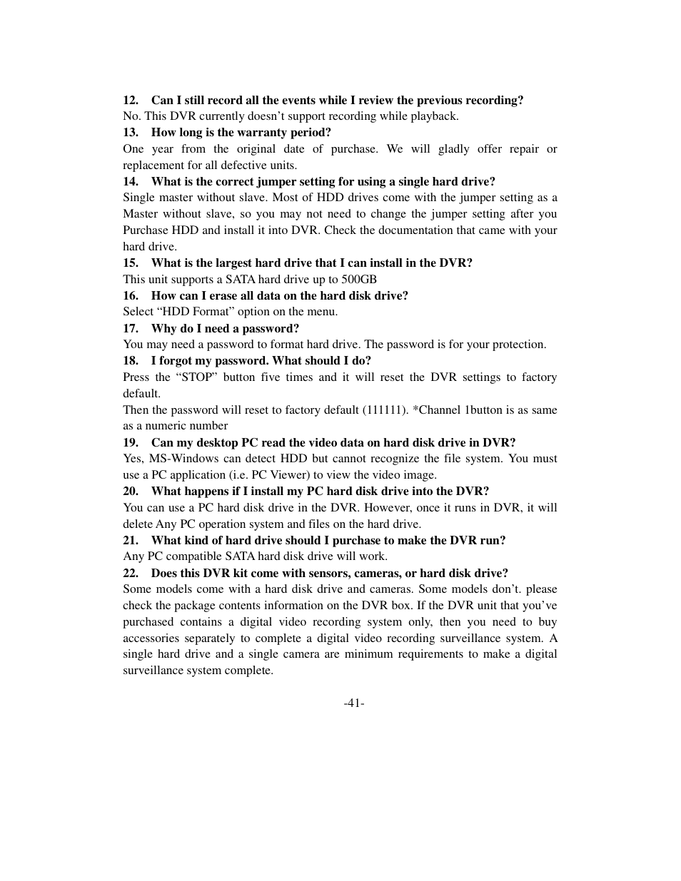 Q-See QSD6204 User Manual | Page 44 / 48