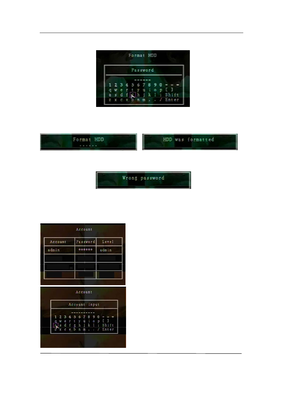 2 account setup | Q-See QSD371614C4-250 User Manual | Page 19 / 35