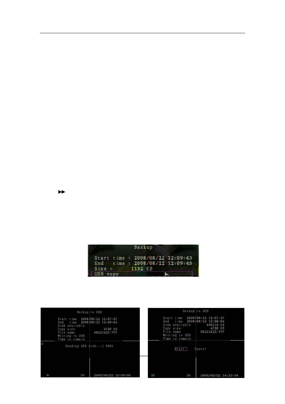 Backup via usb flash drive | Q-See QSD371614C4-250 User Manual | Page 24 / 35