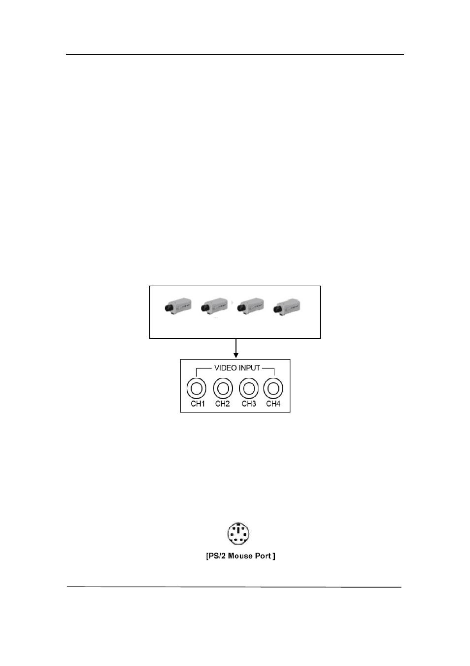 3 camera connection, 4 mouse connection | Q-See QSD371614C4-250 User Manual | Page 9 / 35