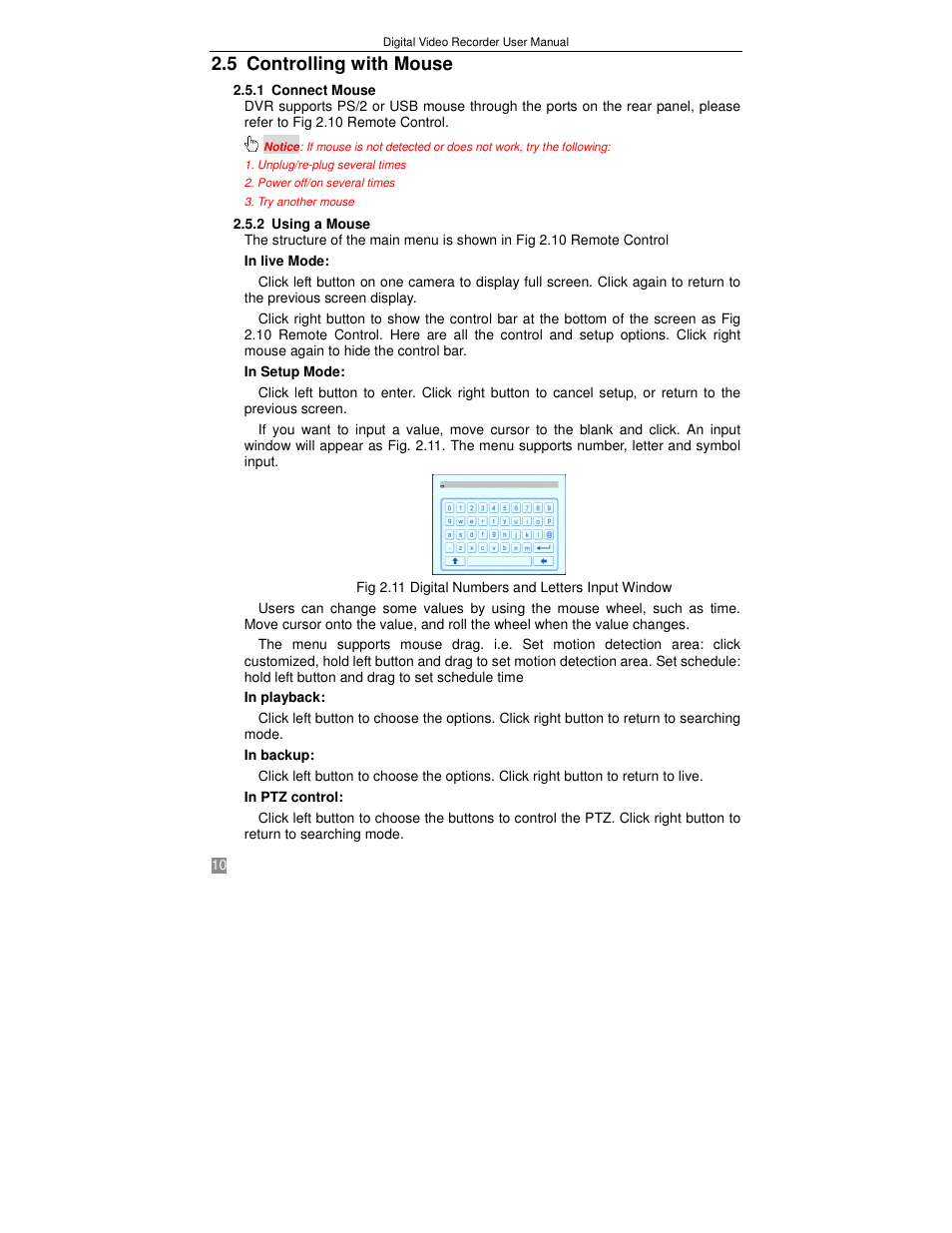 5 controlling with mouse | Q-See QSTD2408 User Manual | Page 14 / 75