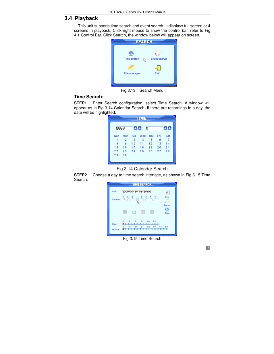 4 playback | Q-See QSTD2408 User Manual | Page 23 / 75