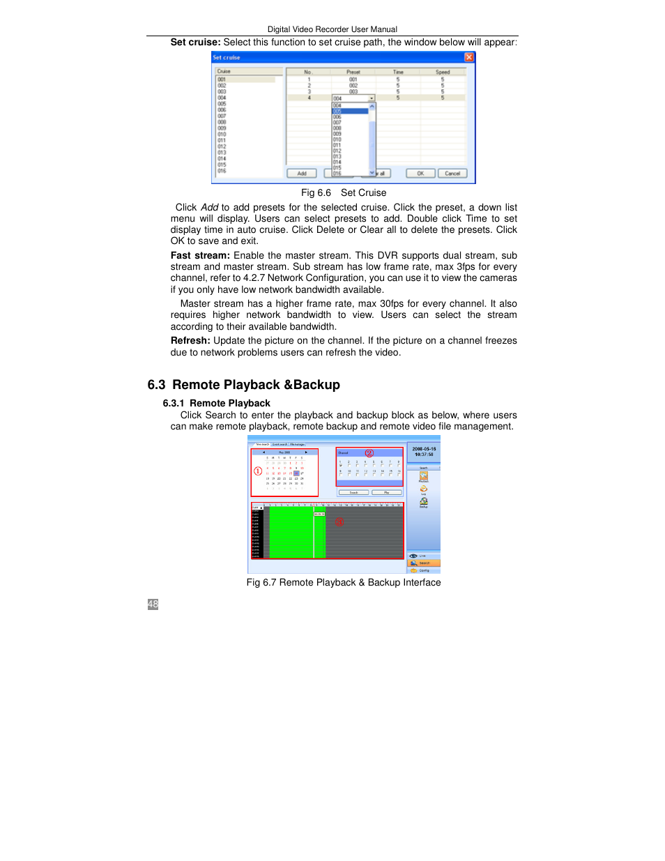 3 remote playback &backup | Q-See QSTD2408 User Manual | Page 52 / 75