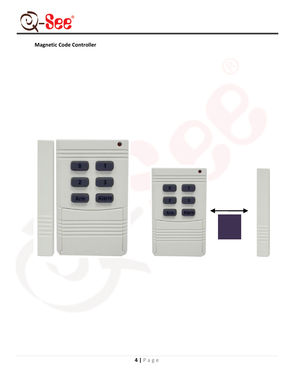 Magnetic code controller, Qsdl503ad user manual | Q-See QSDL503AD User Manual | Page 6 / 15