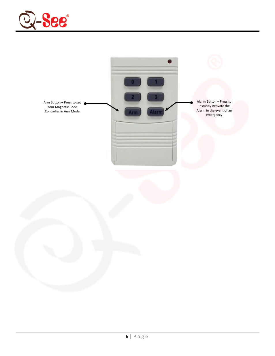 Setting up the magnetic code controller, Section 6, Qsdl503ad user manual | Q-See QSDL503AD User Manual | Page 8 / 15