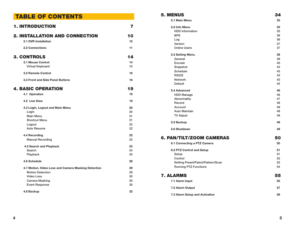 Q-See MODEL QC40196 User Manual | Page 3 / 36