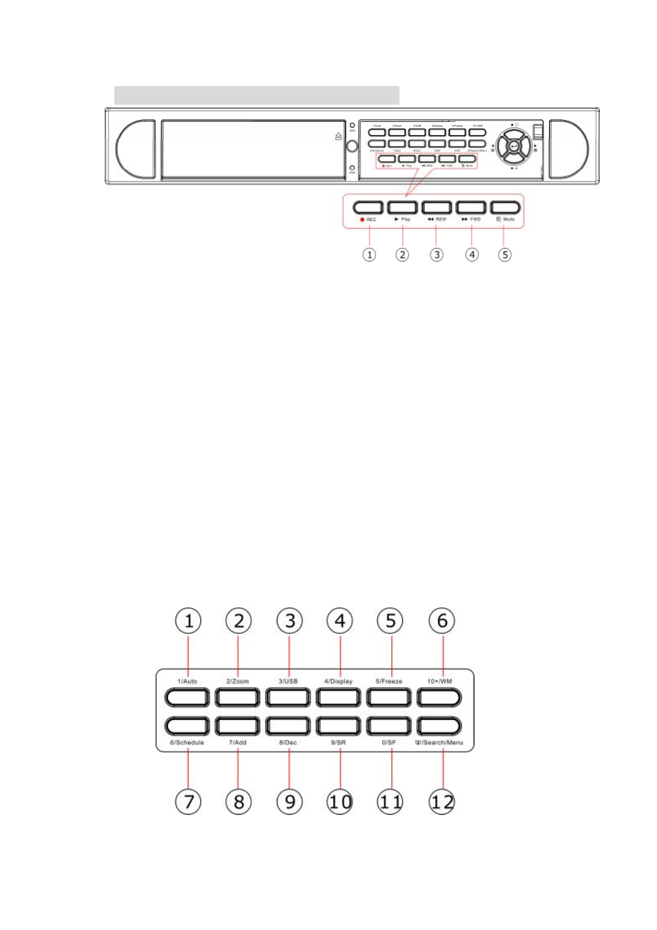 Unit description of front panel | Q-See QSD2216 User Manual | Page 6 / 52
