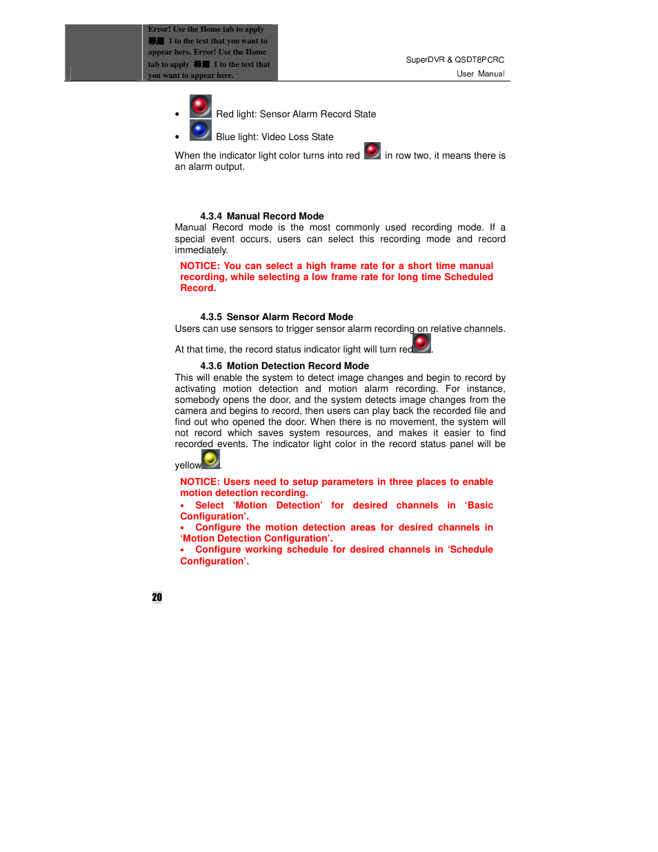 Q-See QSDT8PCRC User Manual | Page 20 / 104
