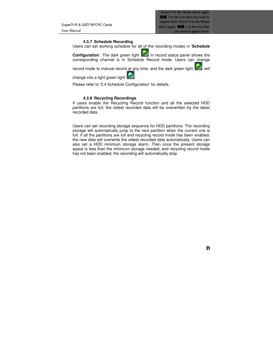 Q-See QSDT8PCRC User Manual | Page 21 / 104