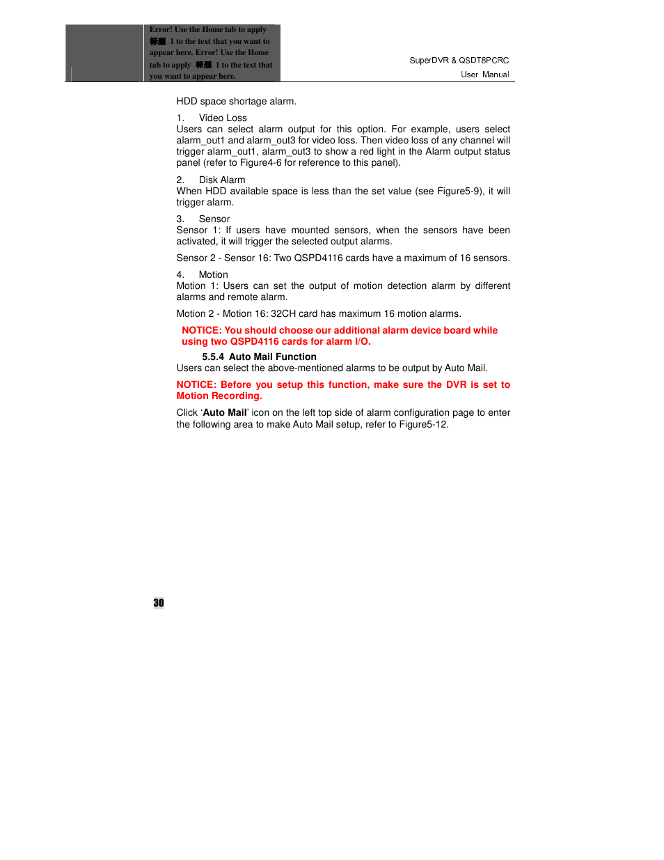 Q-See QSDT8PCRC User Manual | Page 30 / 104