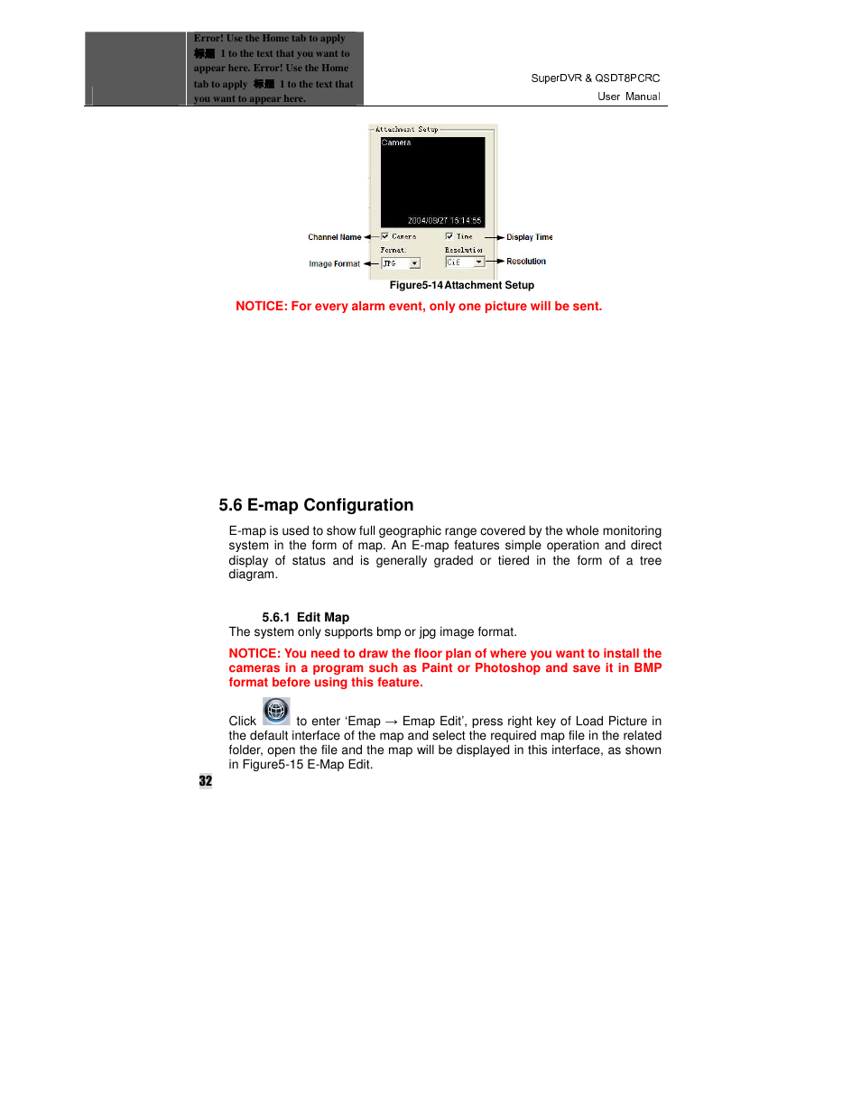 6 e-map configuration | Q-See QSDT8PCRC User Manual | Page 32 / 104