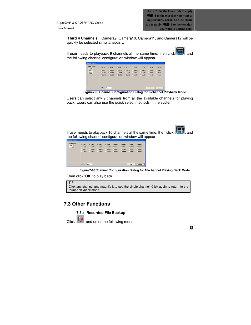 3 other functions | Q-See QSDT8PCRC User Manual | Page 47 / 104