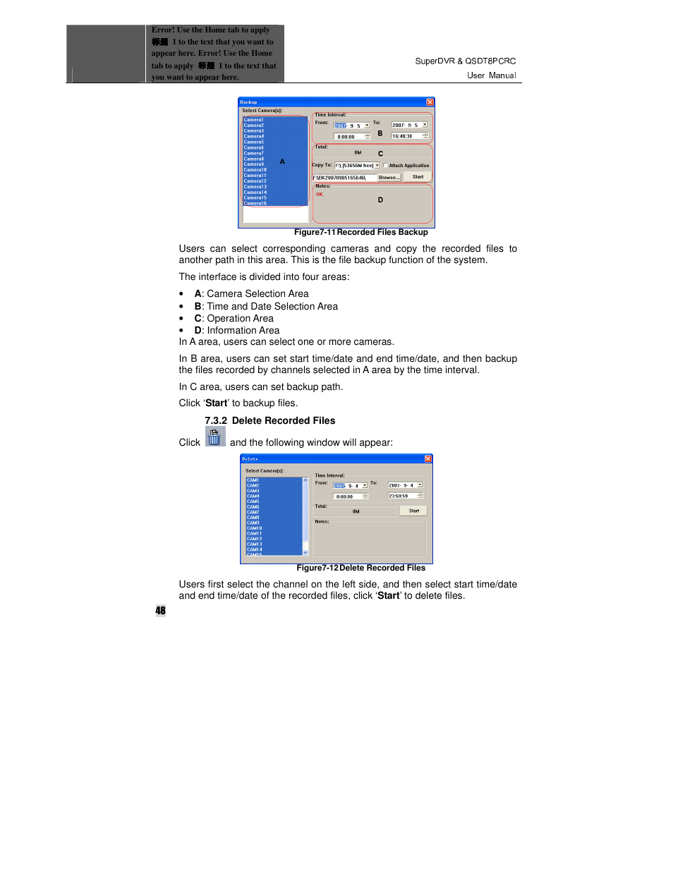 Q-See QSDT8PCRC User Manual | Page 48 / 104
