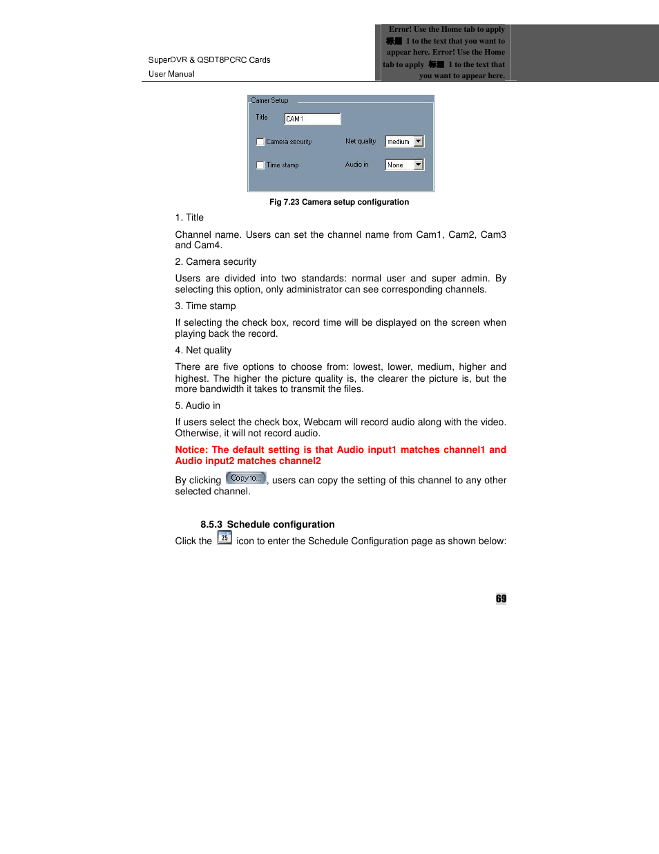Q-See QSDT8PCRC User Manual | Page 69 / 104