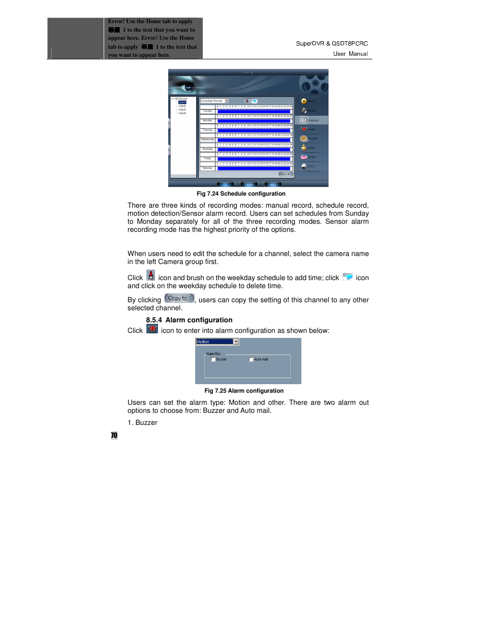 Q-See QSDT8PCRC User Manual | Page 70 / 104
