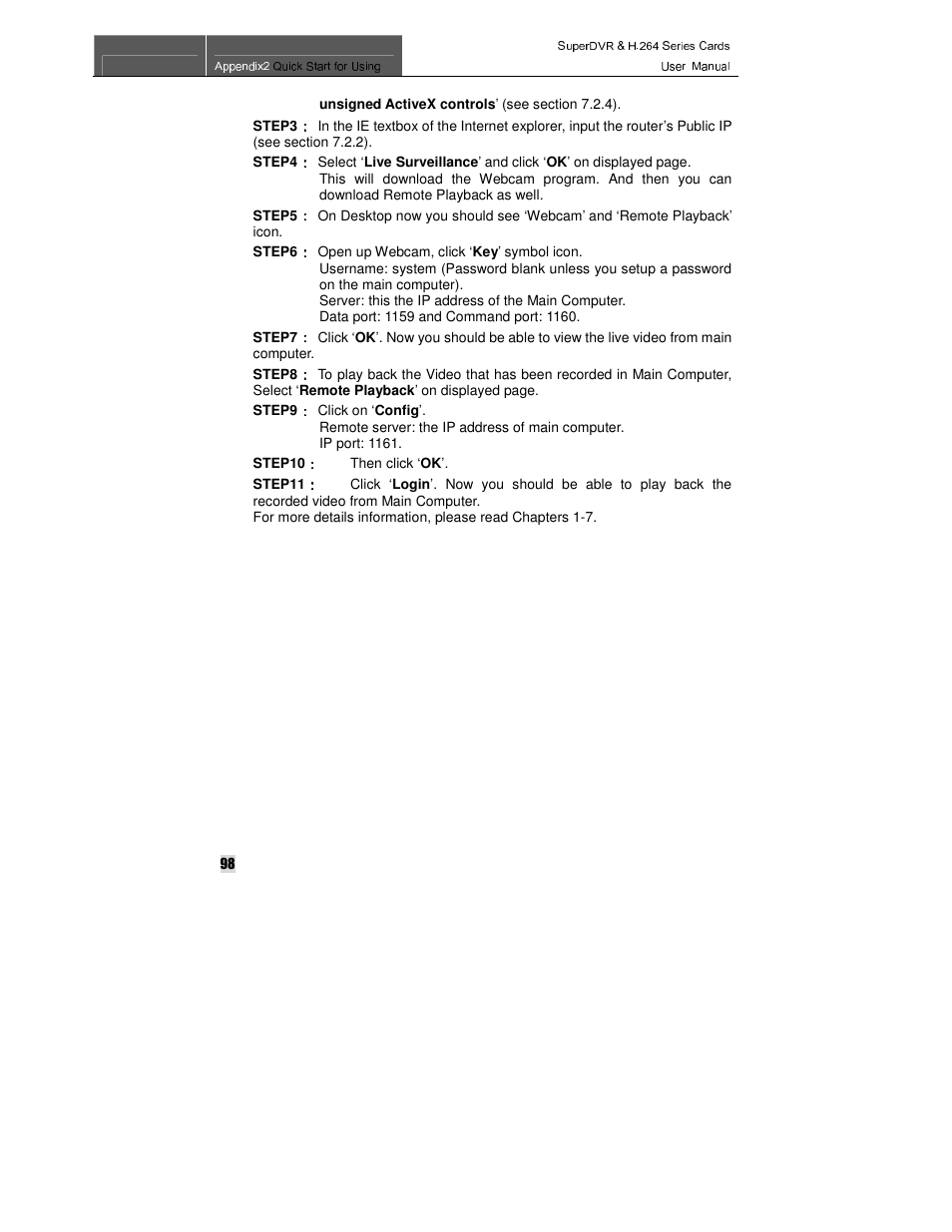 Q-See QSDT8PCRC User Manual | Page 98 / 104