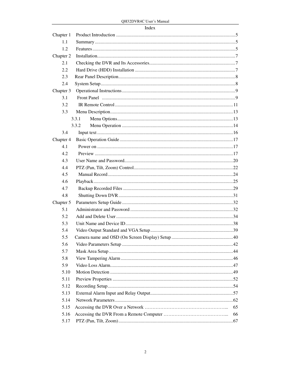 Q-See QSC26404 QH32DVR4C User Manual | Page 2 / 90