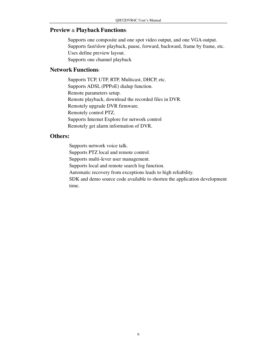 Q-See QSC26404 QH32DVR4C User Manual | Page 6 / 90