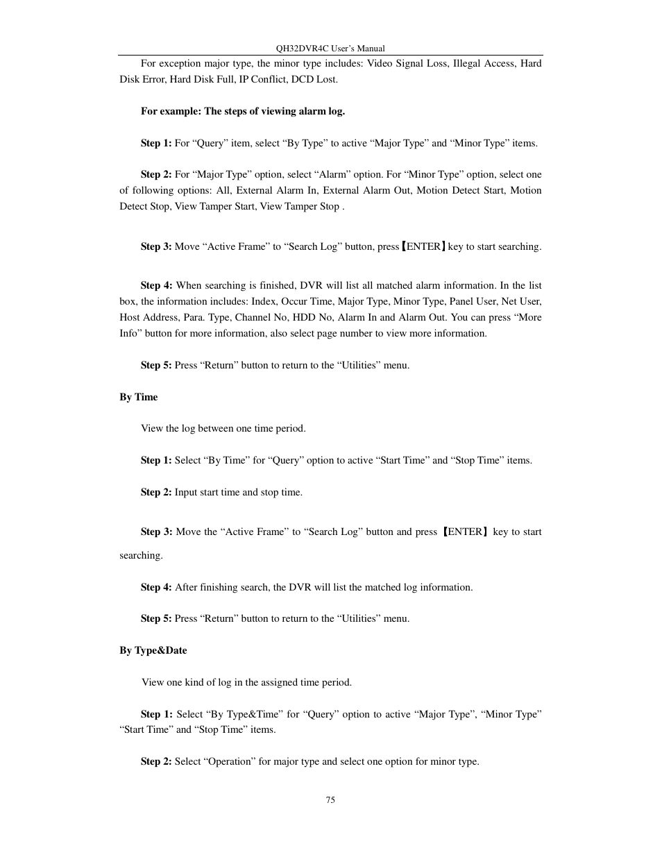 Q-See QSC26404 QH32DVR4C User Manual | Page 75 / 90
