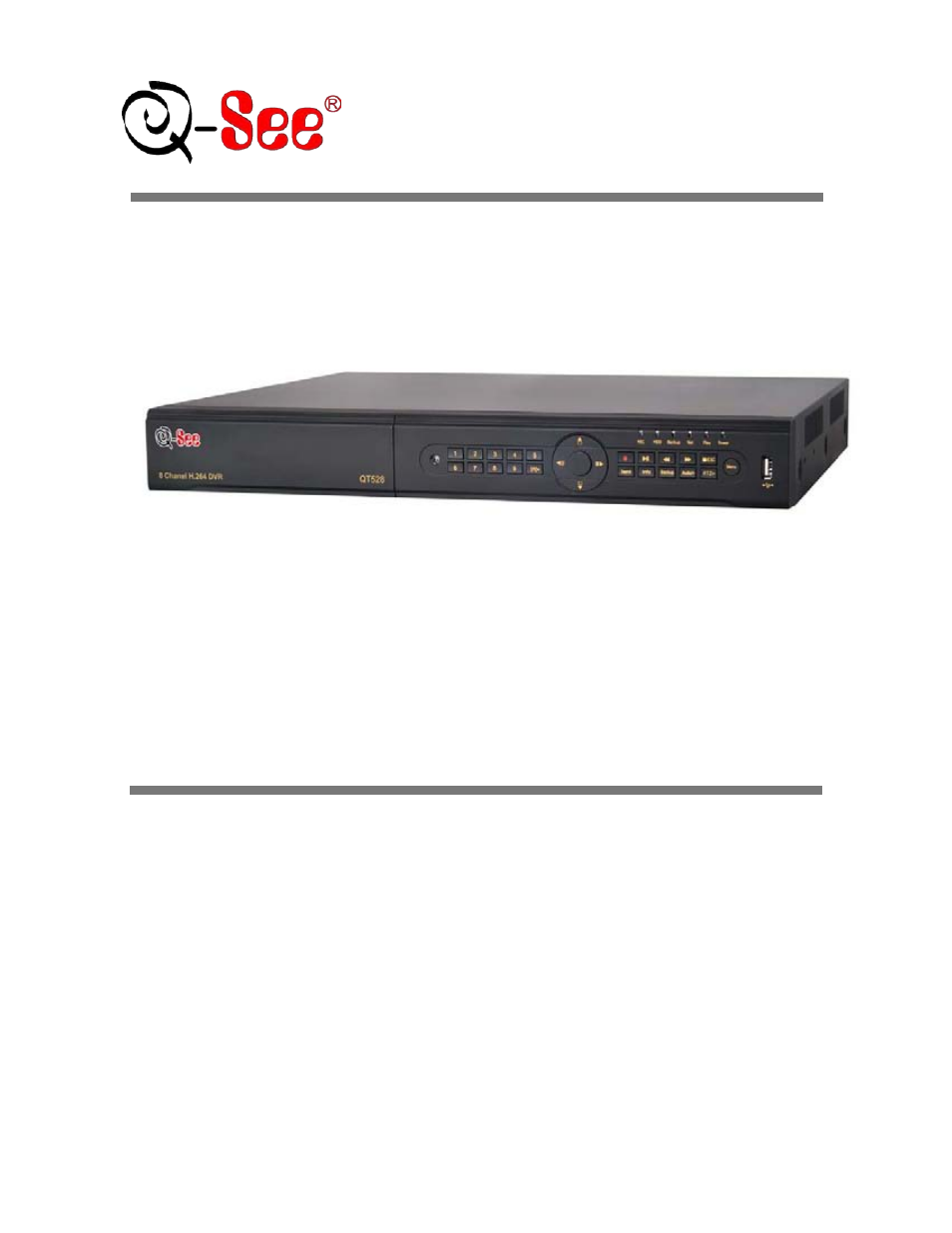 Q-See QT528 User Manual | 98 pages
