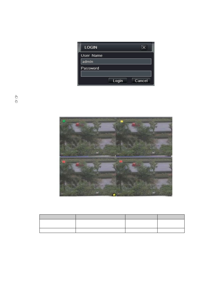 2 login, 3 live preview | Q-See QT528 User Manual | Page 14 / 98