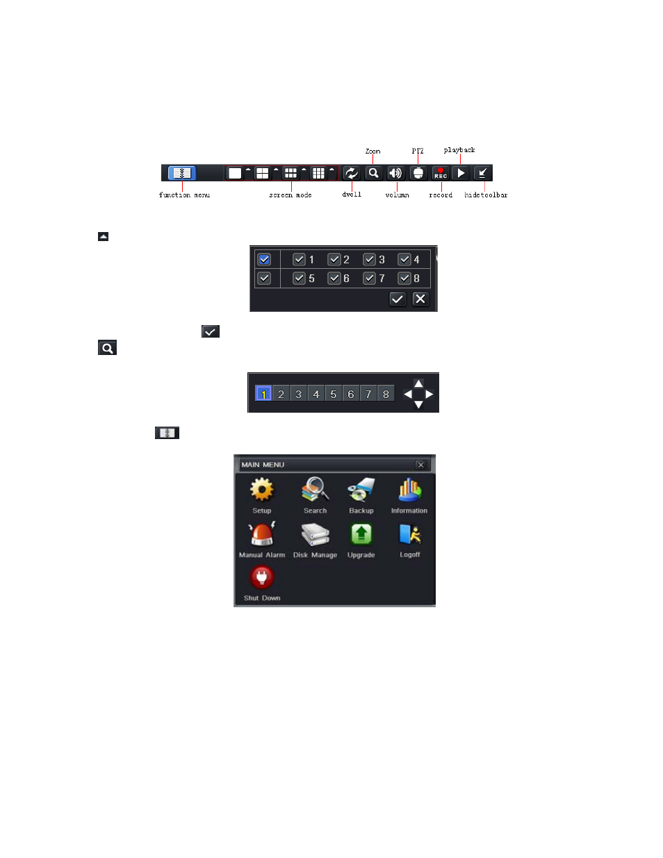 Main menu setup guide | Q-See QT528 User Manual | Page 16 / 98