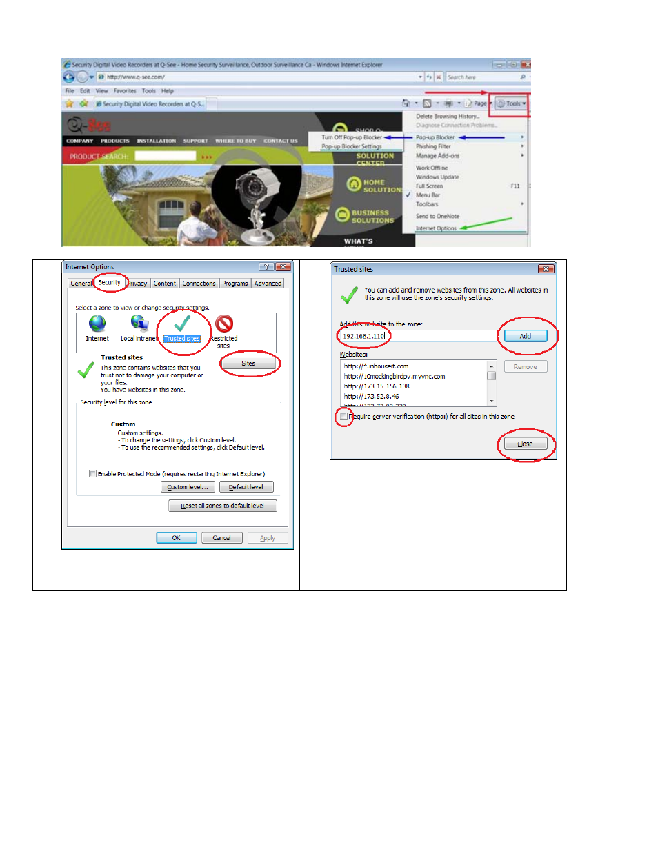 Q-See QT528 User Manual | Page 62 / 98